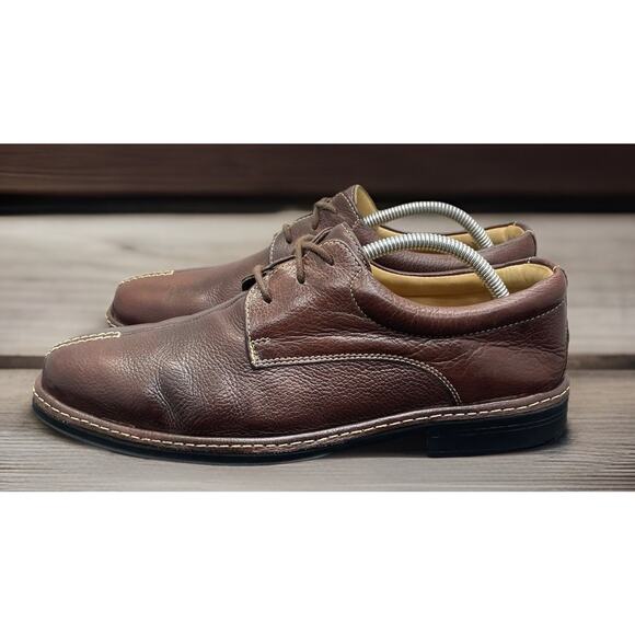 Belvedere Beltrami Full Grain Brown Leather Oxfords Mens Size 9.5 Fast Shipping main image 4